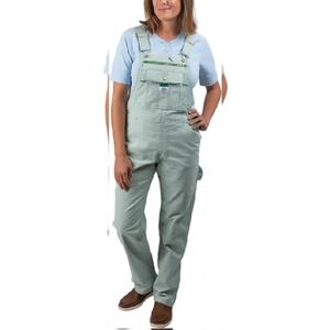 Liberty Womens‎ Washed Duck Bib Overalls  XL Frosted Sage Triple Stitched